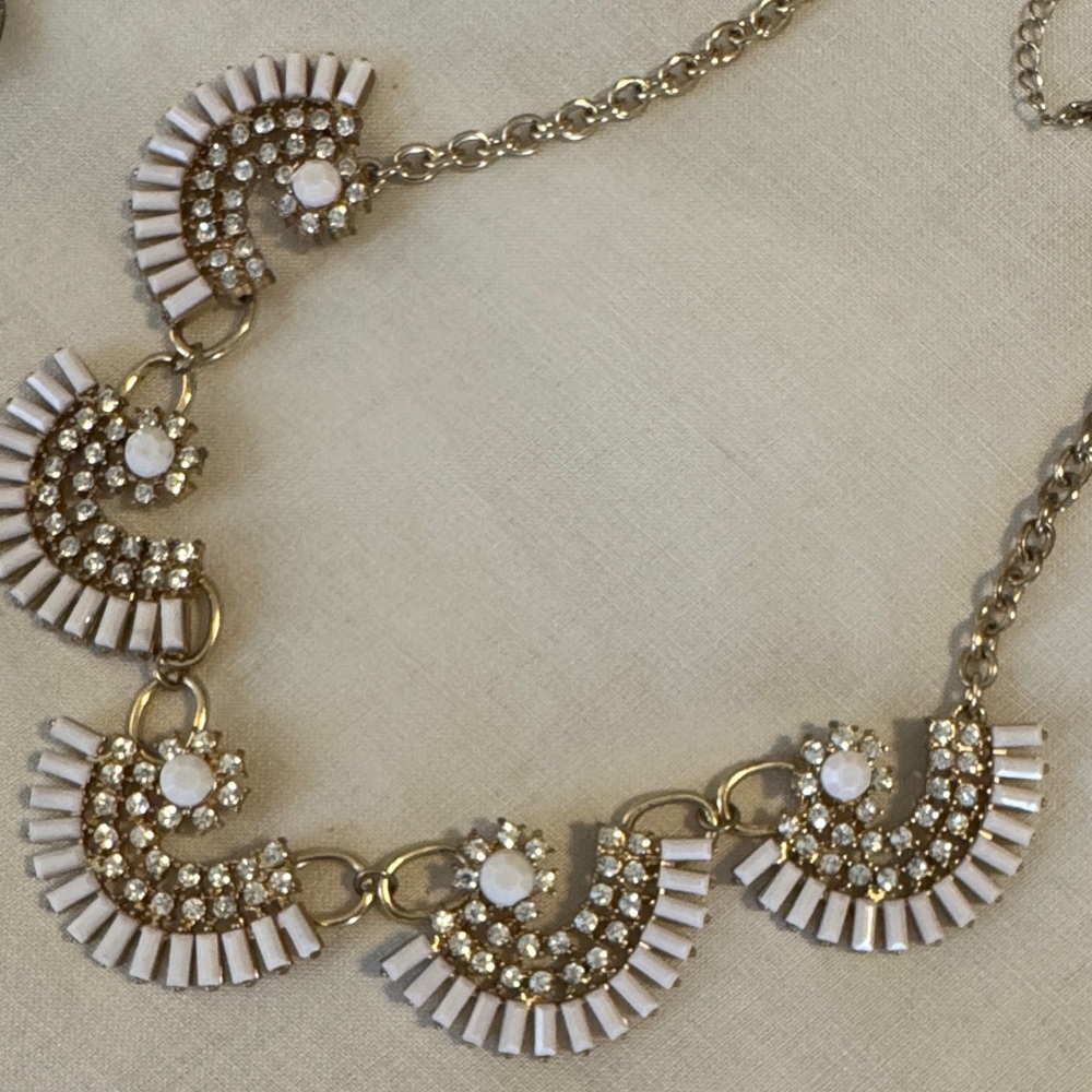 Two Elegant Gold Statement Necklaces - Picture 3 of 5